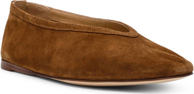 Steve Madden Leni suède ballerina's bruin