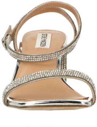 Steve Madden Luxe-R sandalettes met strass zilver