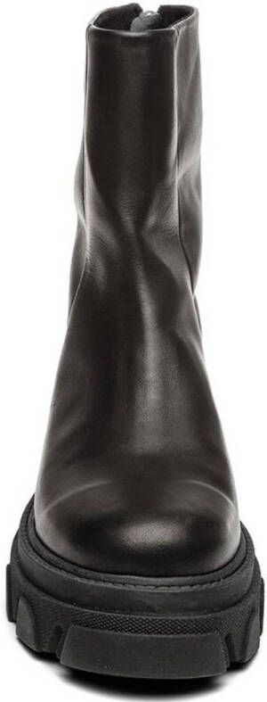 Steve Madden Maryann chunky leren enkelboots zwart