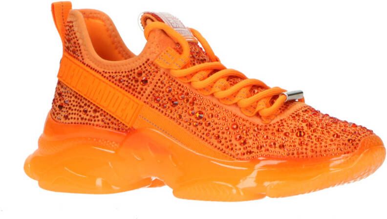 Steve Madden MIistica chunky sneakers met strass oranje