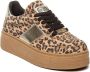 Steve Madden Ethora-L suède sneakers met panterprint beige lila - Thumbnail 10