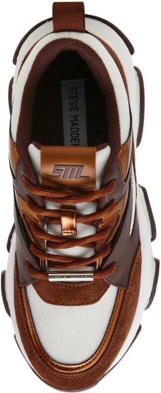 Steve Madden Progressive chunky sneakers brons zwart wit
