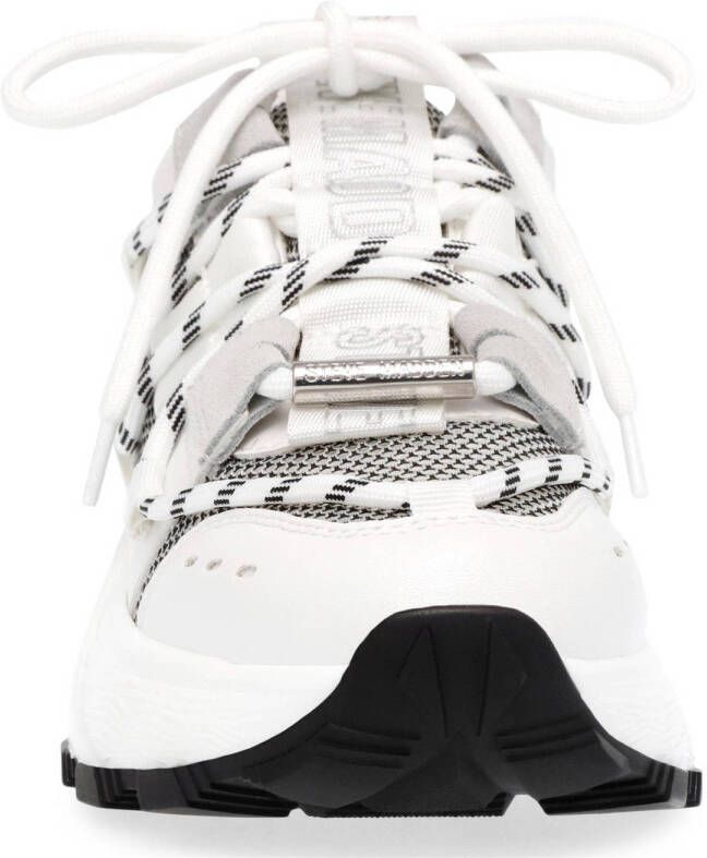 Steve Madden Tazmania chunky leren sneakers wit grijs