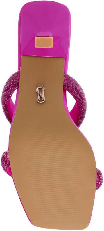 Steve Madden Top Notch muiltjes met strass roze