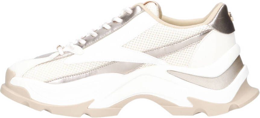 Steve Madden Zoomz chunky sneakers ecru goud