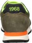 SUN68 Tom Fluo suède sneakers olijfgroen - Thumbnail 3