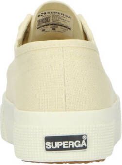 Superga canvas sneakers lichtgeel