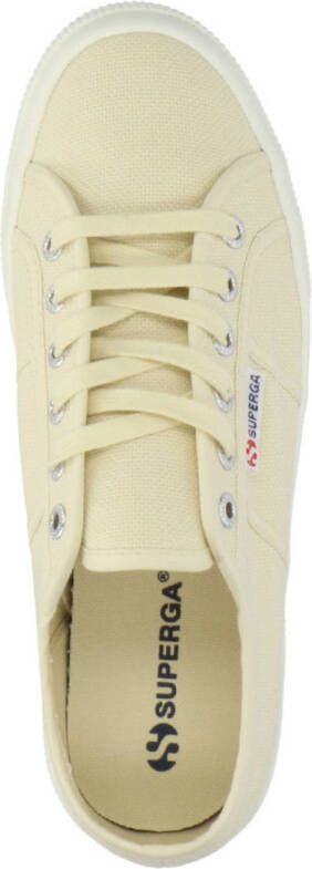 Superga canvas sneakers lichtgeel