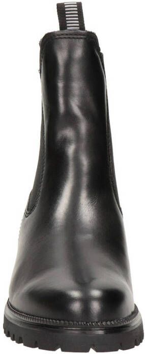 Tamaris leren chelsea boots zwart