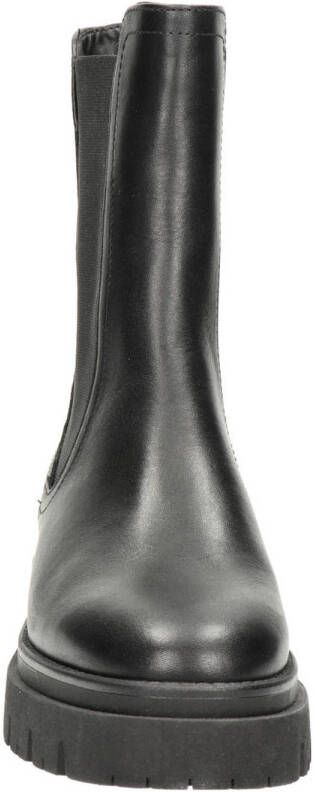 Tamaris leren chelsea boots zwart