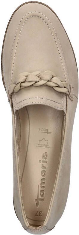 Tamaris nubuck loafers beige