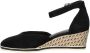 Tamaris suède espadrilles zwart - Thumbnail 2