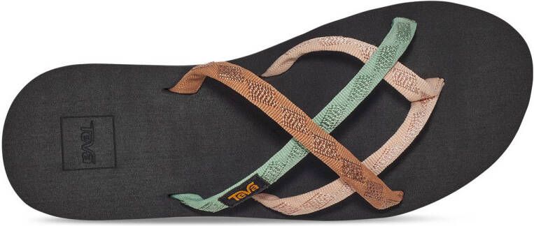 Teva Olowahu slippers beige groen zwart