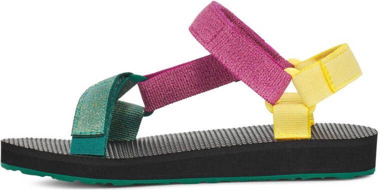 Teva sandalen roze geel groen