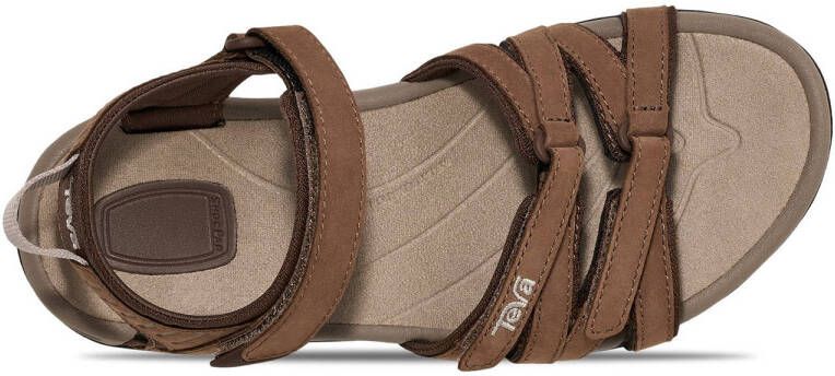 Teva Tirra leren sandalen bruin