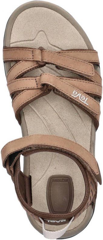 Teva Tirra nubuck sandalen taupe