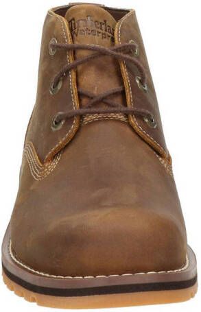 Timberland leren veterboots cognac