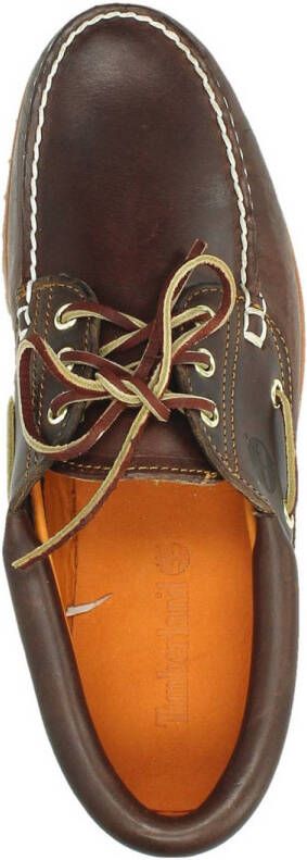 Timberland leren veterschoenen cognac