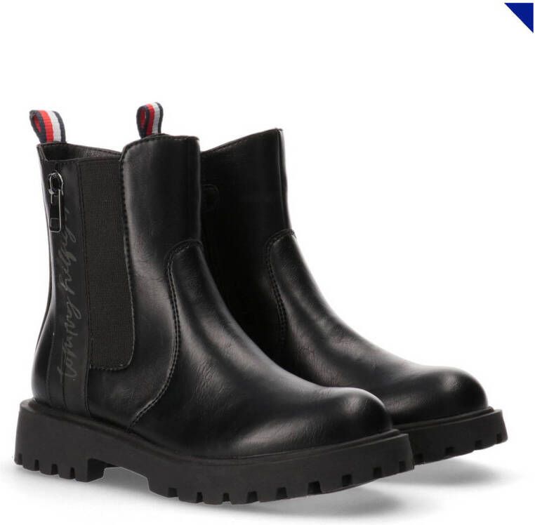 Tommy Hilfiger chelsea boots zwart