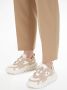 Tommy Hilfiger Sportieve witte vetersneakers met contrastdetails Beige Dames - Thumbnail 1