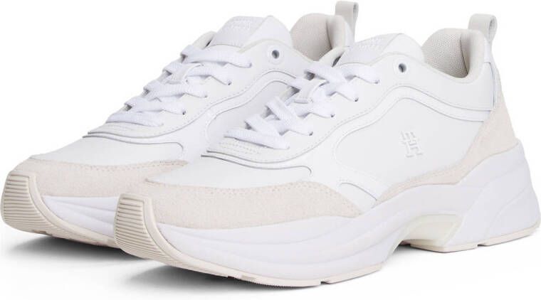 Tommy Hilfiger chunky leren sneakers wit