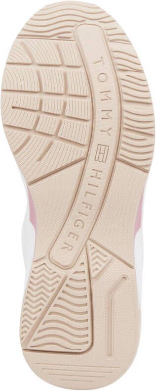 Tommy Hilfiger chunky leren sneakers wit groen