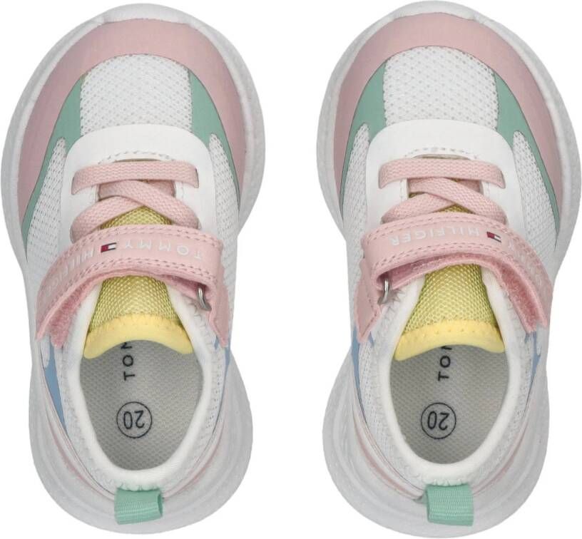 Tommy Hilfiger chunky sneakers wit lichtroze