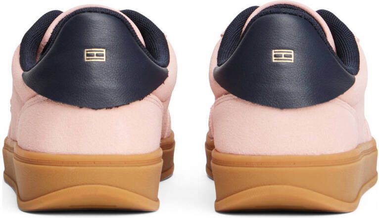 Tommy Hilfiger Heritage suède sneakers lichtroze