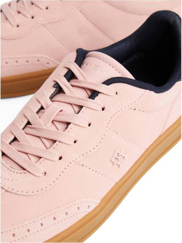 Tommy Hilfiger Heritage suède sneakers lichtroze