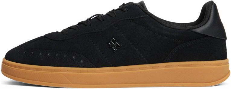Tommy Hilfiger Heritage suède sneakers zwart