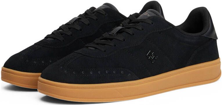 Tommy Hilfiger Heritage suède sneakers zwart