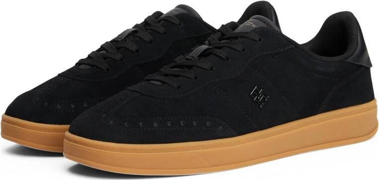 Tommy Hilfiger Heritage suède sneakers zwart