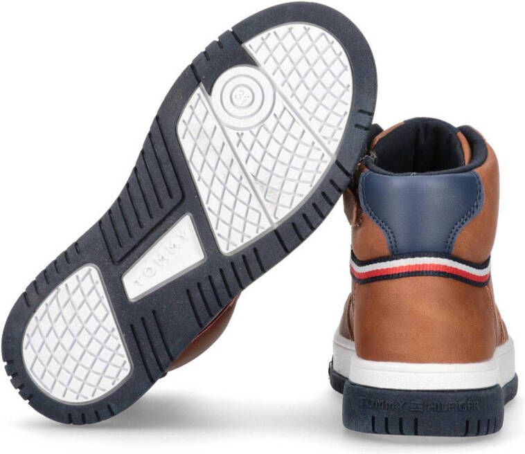 Tommy Hilfiger hoge sneakers bruin