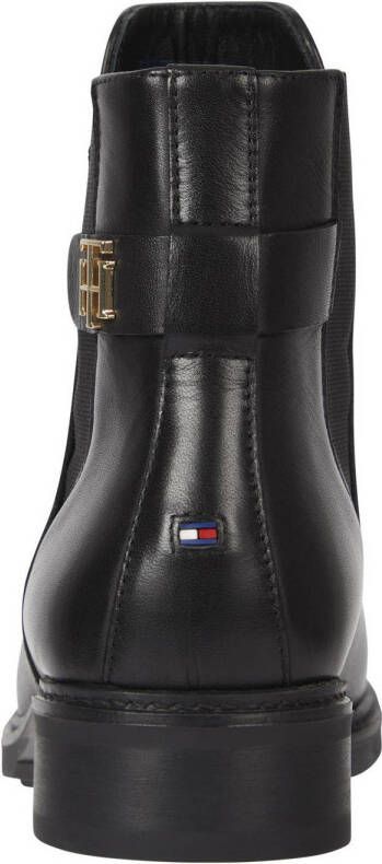 Tommy Hilfiger leren chelsea boots zwart