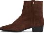 TOMMY HILFIGER Bruine Enkellaarsjes Th Suede Pointy Zip Bootie - Thumbnail 7