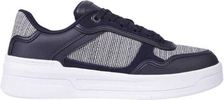 Tommy Hilfiger leren sneakers donkerblauw