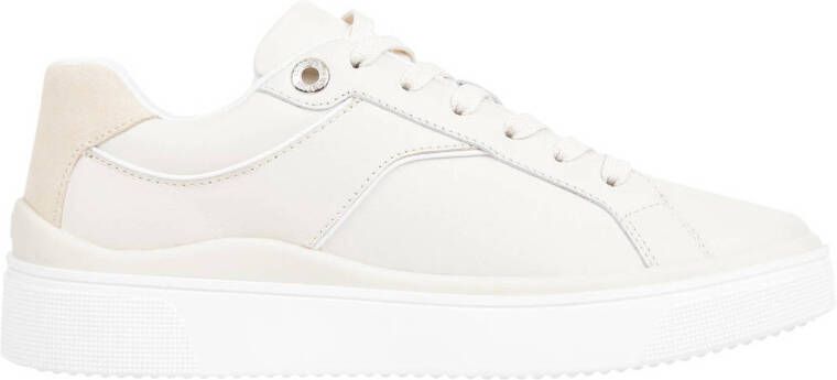 Tommy Hilfiger leren sneakers ecru