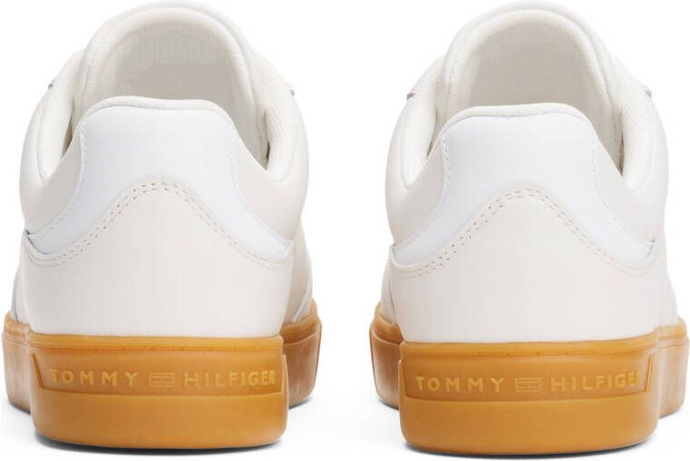 Tommy Hilfiger leren sneakers ecru