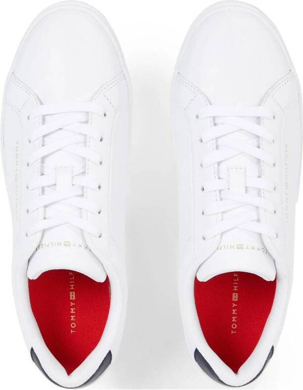 Tommy Hilfiger Sneakers ESSENTIAL CUPSOLE SNEAKER met contrastafwerking op de hiel vrijetijdsschoen halfhoge schoen veterschoen - Foto 4