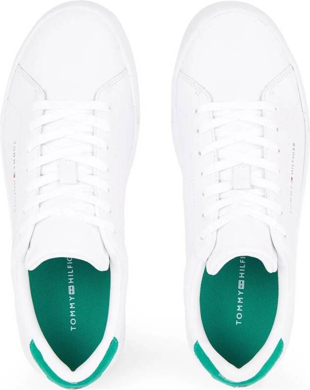 Tommy Hilfiger leren sneakers wit groen