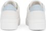 Tommy Hilfiger leren sneakers wit lichtblauw - Thumbnail 4