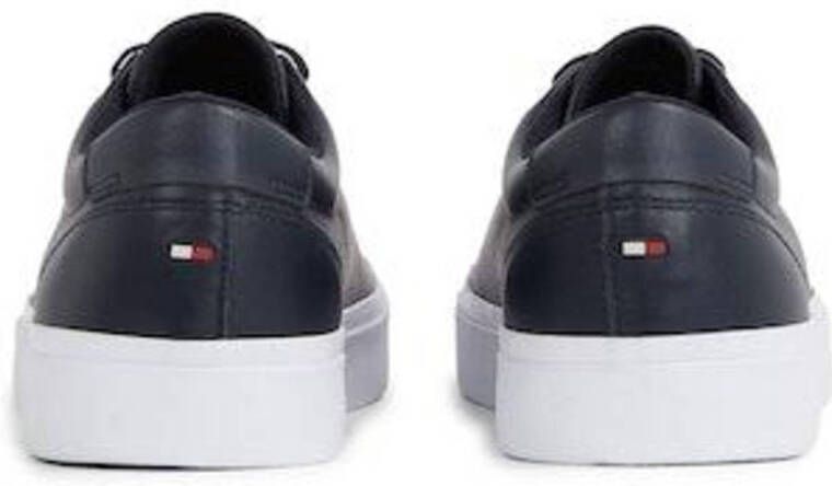 Tommy Hilfiger leren sneakers zwart