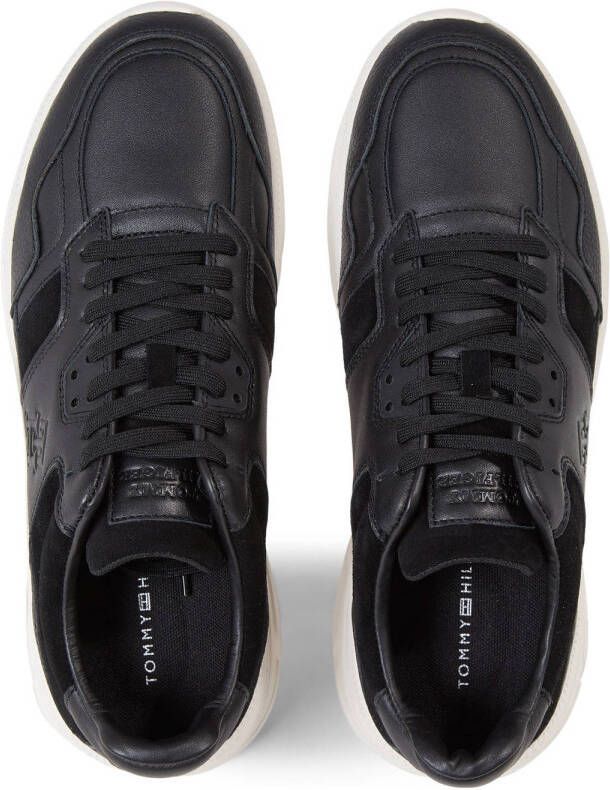 Tommy Hilfiger leren sneakers zwart