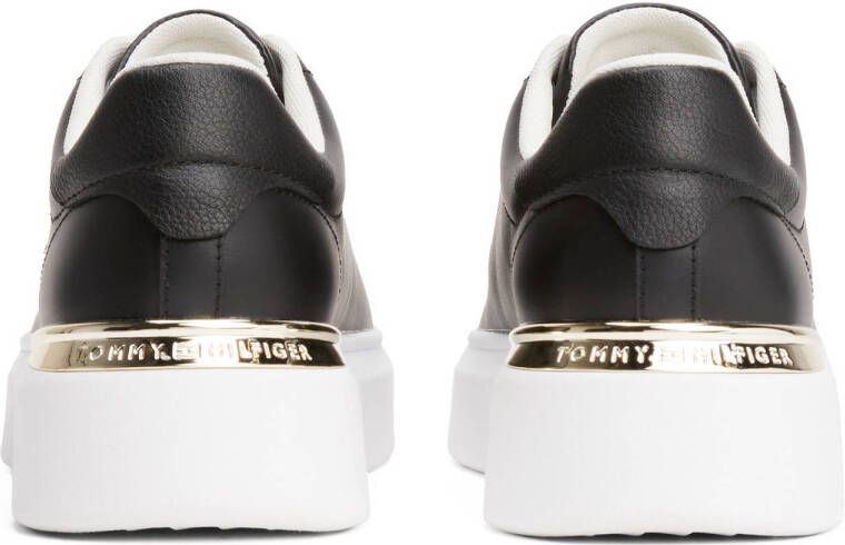 Tommy Hilfiger leren sneakers zwart