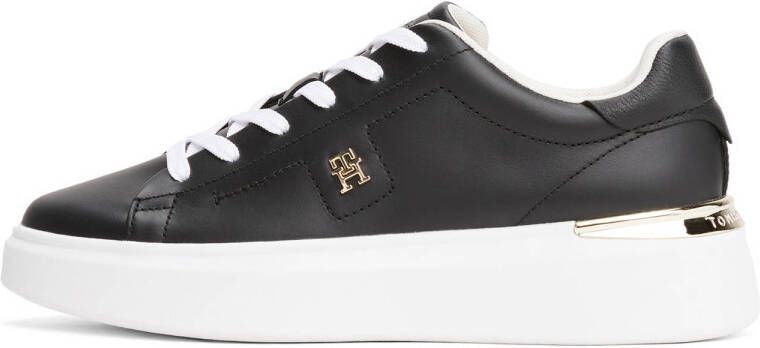 Tommy Hilfiger leren sneakers zwart