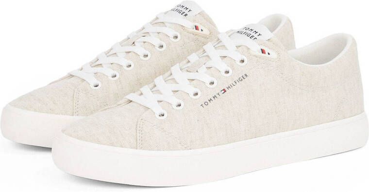 Tommy Hilfiger linnen snekers beige