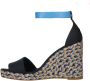 Tommy Hilfiger satijnen espadrilles donkerblauw - Thumbnail 3