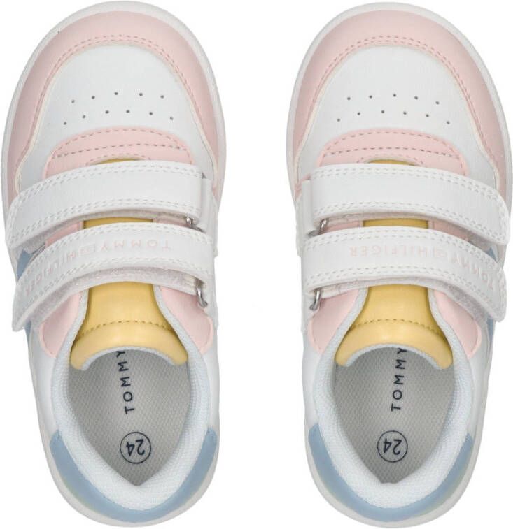 Tommy Hilfiger sneakers wit lichtroze