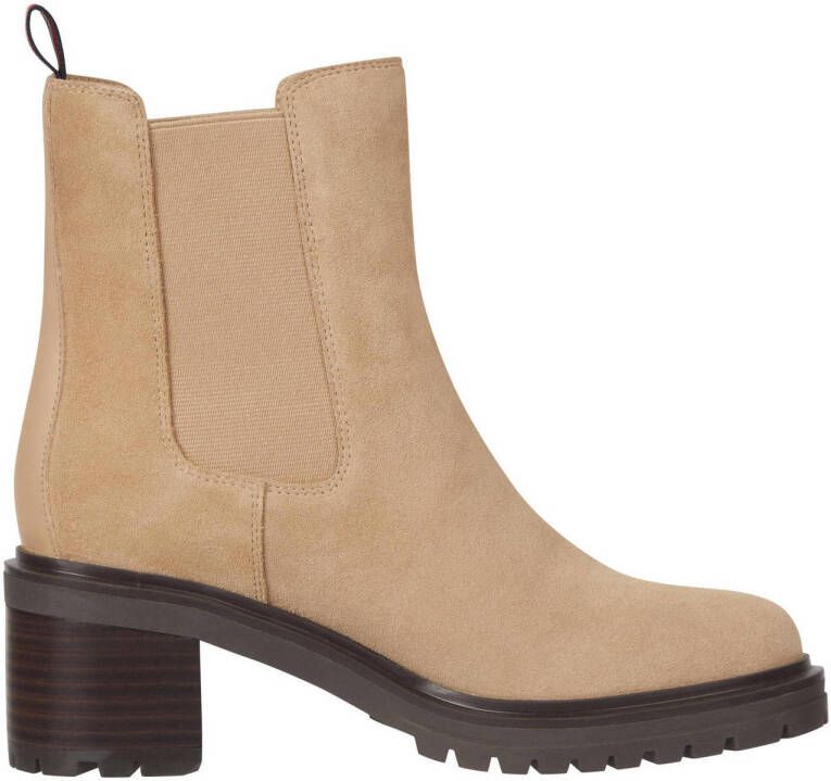 Tommy Hilfiger suede chelsea boots beige