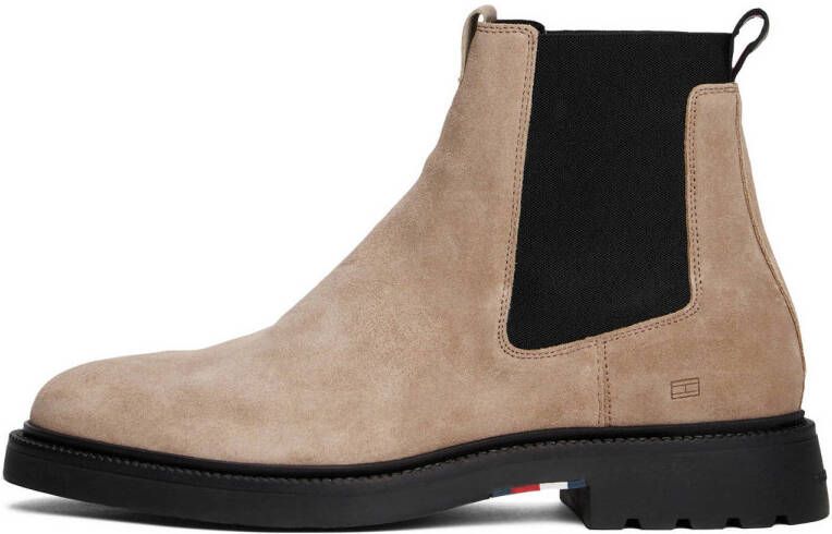Tommy Hilfiger suède chelsea boots beige